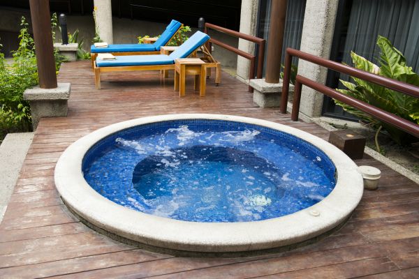 Hot Tub Deck Construction in Rogers