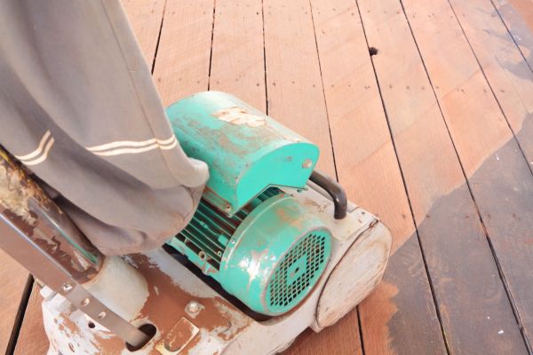Cedar Deck Sanding in Rogers
